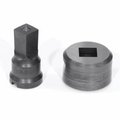 Edwards Punch And Die Set, Squared, 58 In Punch, 2132 In Die Sizes Included, 2 Piece, For Use With PDSQ5/8